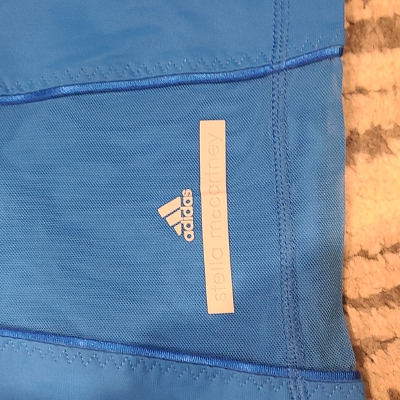 Stella mccartney Adidas blue nylon short sleeve with mesh overlay - Picture 2 of 8